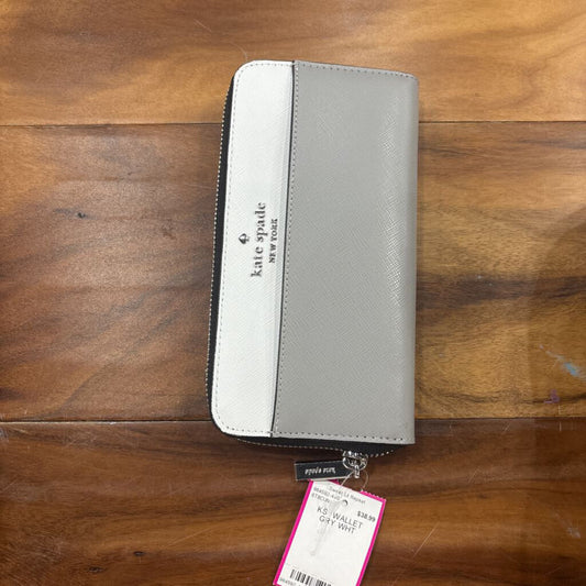 KATE SPADE,KS WALLET ,GRY WHT