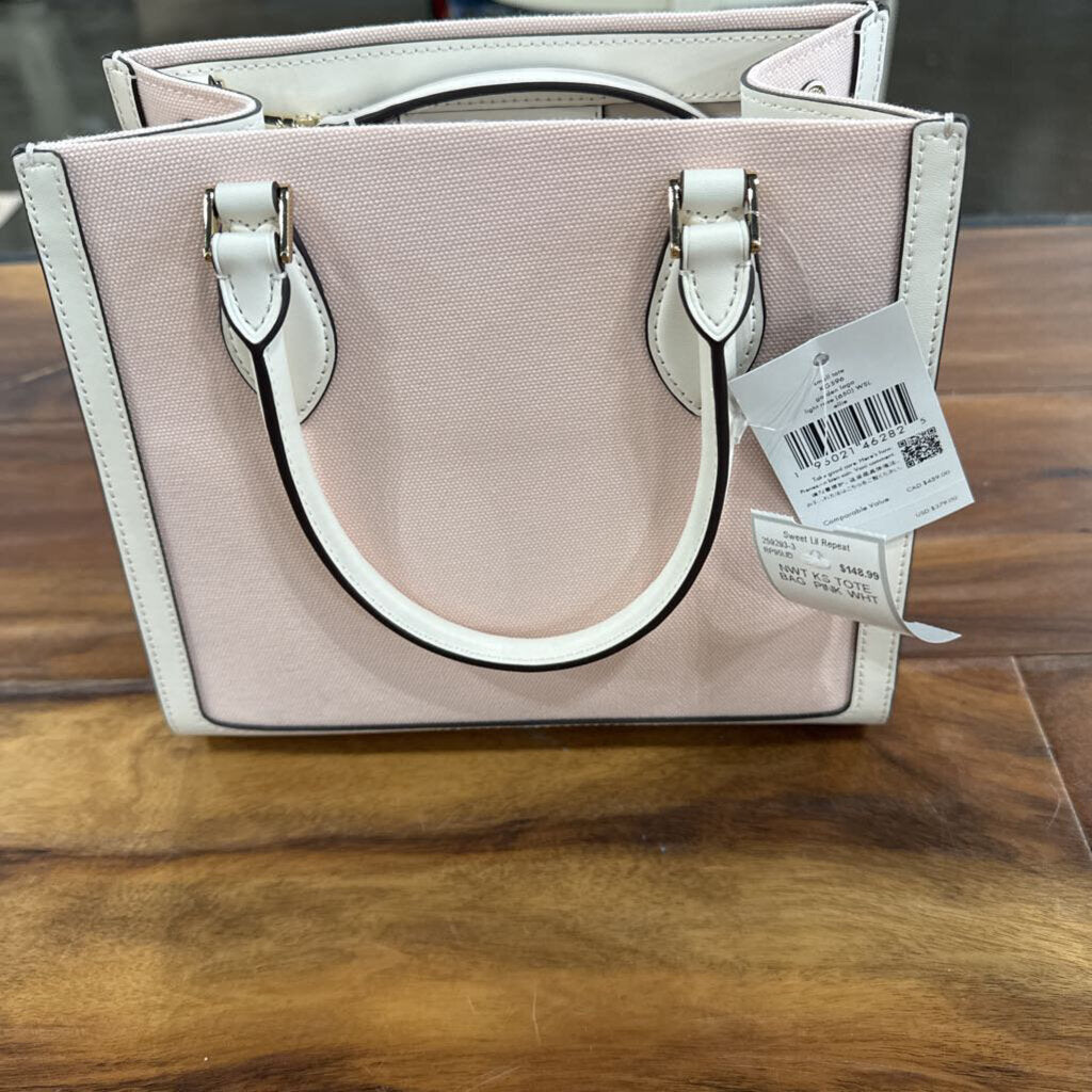 KATE SPADE,NWT KS TOTE BAG ,PINK WHT