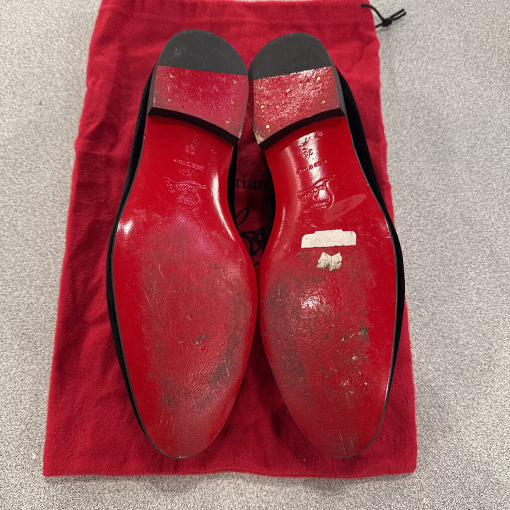 CHRISTIAN LOUBOUTIN,AUTHENTIC CL LASH LIP BALLET FLAT ,BLK MULTI,37