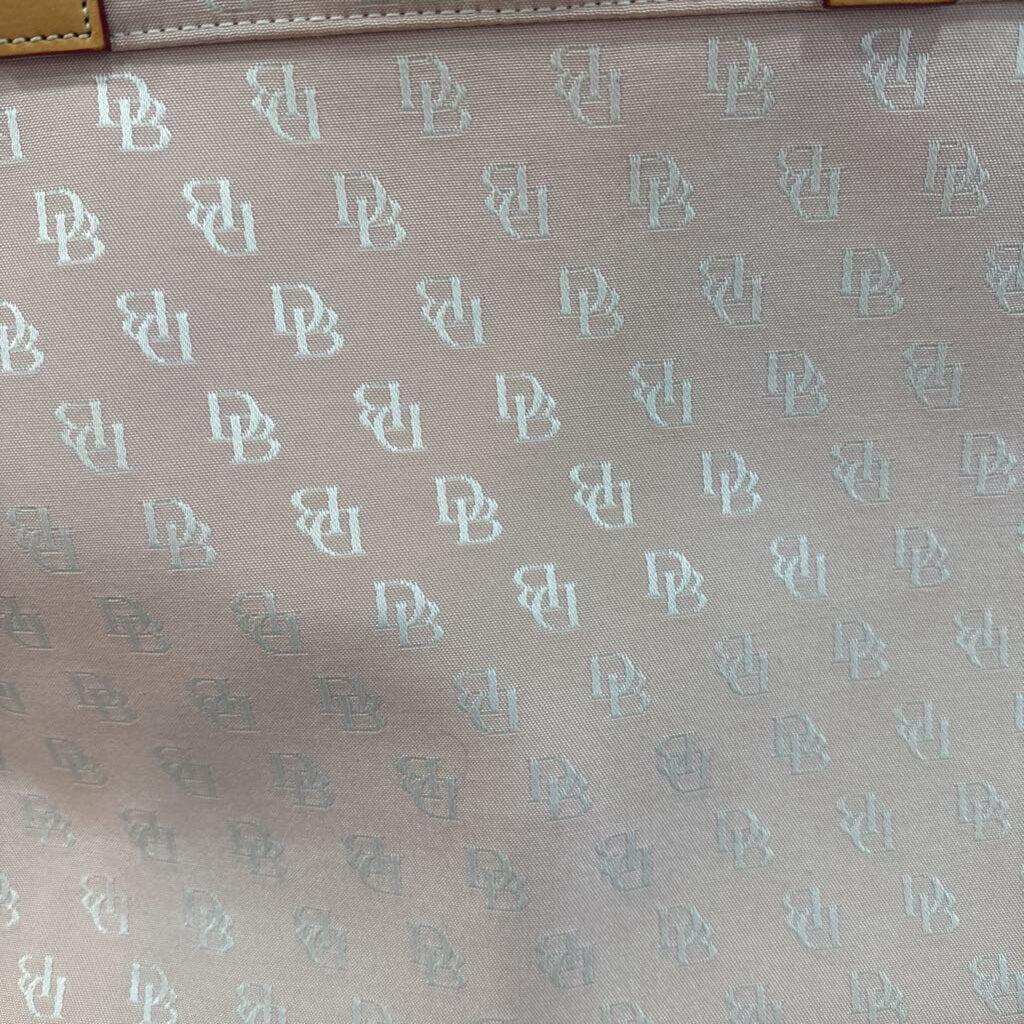 DOONEY & BOURKE,DB MONO TOTE HANDBAG ,TAN PINK