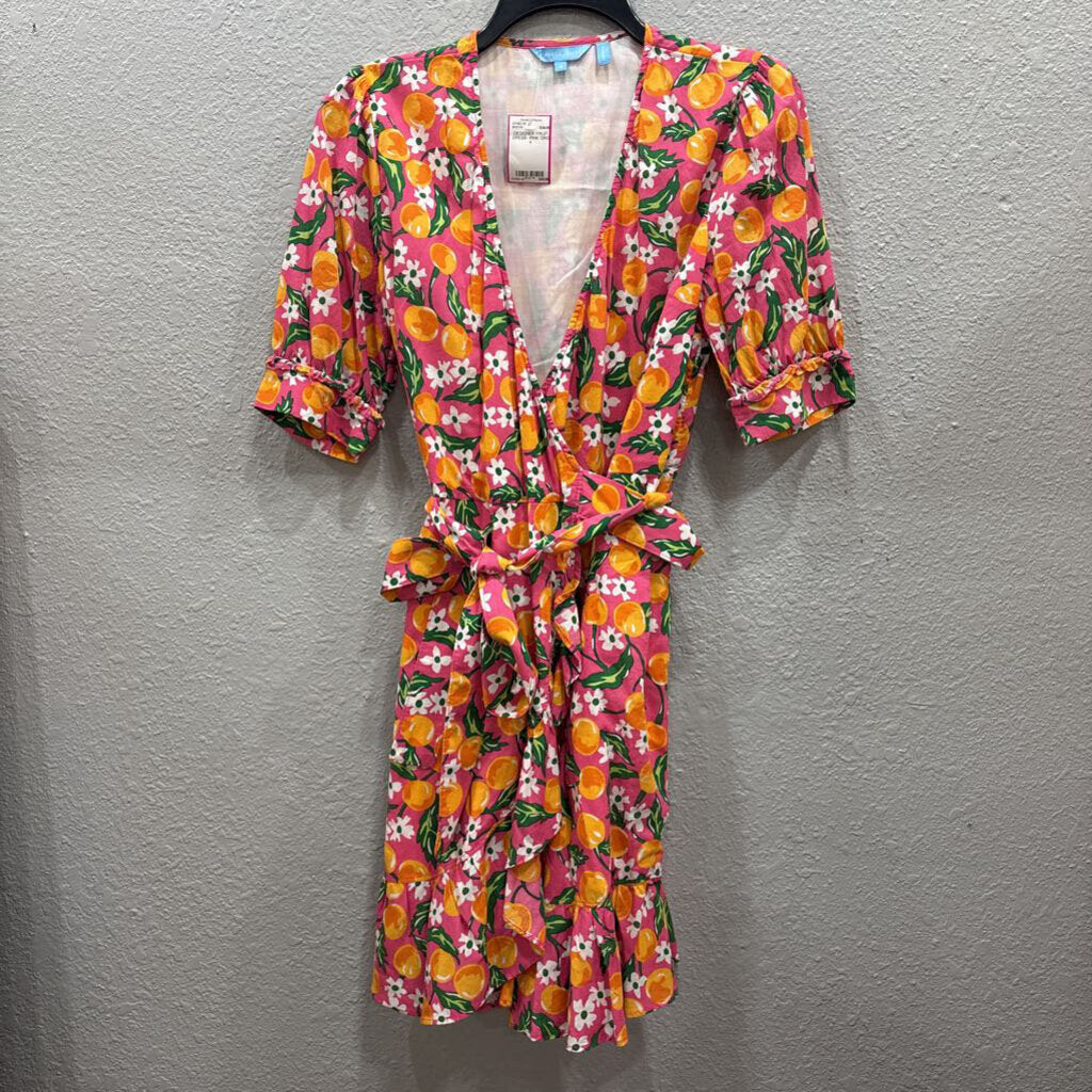 DRAPER JAMES,DESIGNER FRUIT DRESS ,PINK ORG,4