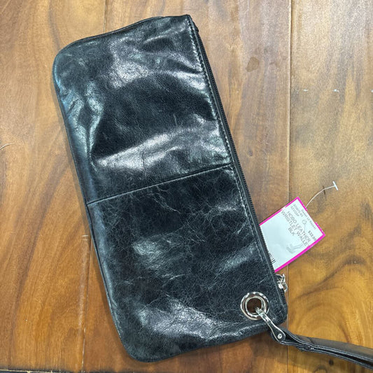 HOBO,HOBO LEATHER WRISTLET WALLET ,BLK