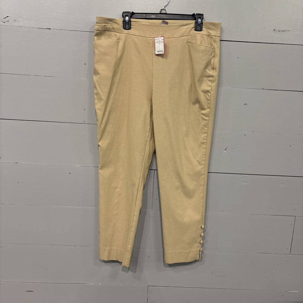 CHICO,STRAIGHT LEG ANKLE PANT,KHAKI ,2.5R