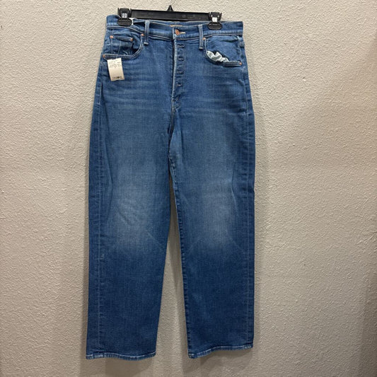 MOTHER,DENIM MOTHER ANKLE PANT ,BLUE ,32