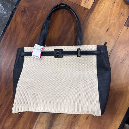 KATE SPADE,KP NEW YORK HOUSTON STREET LEO BAG ,RATTAN