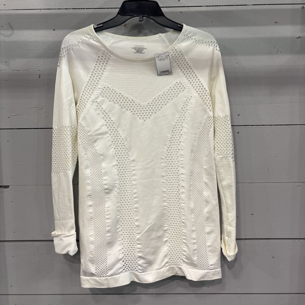 ATHLETA,LAYER ACTIVE TOP,WHT ,L