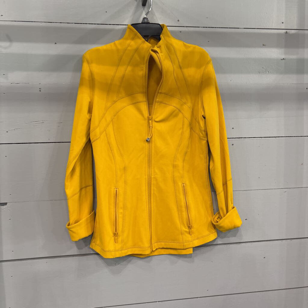 LULULEMON,LULU ZIPUP JACKET ,YELLOW,8