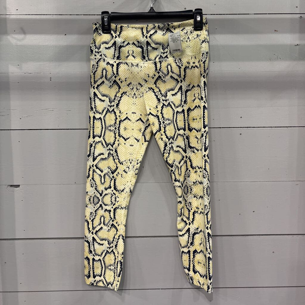 VARLEY,VARLEY ACTIVE SNAKESKIN LEGGINGS ,GRN BLK ,M
