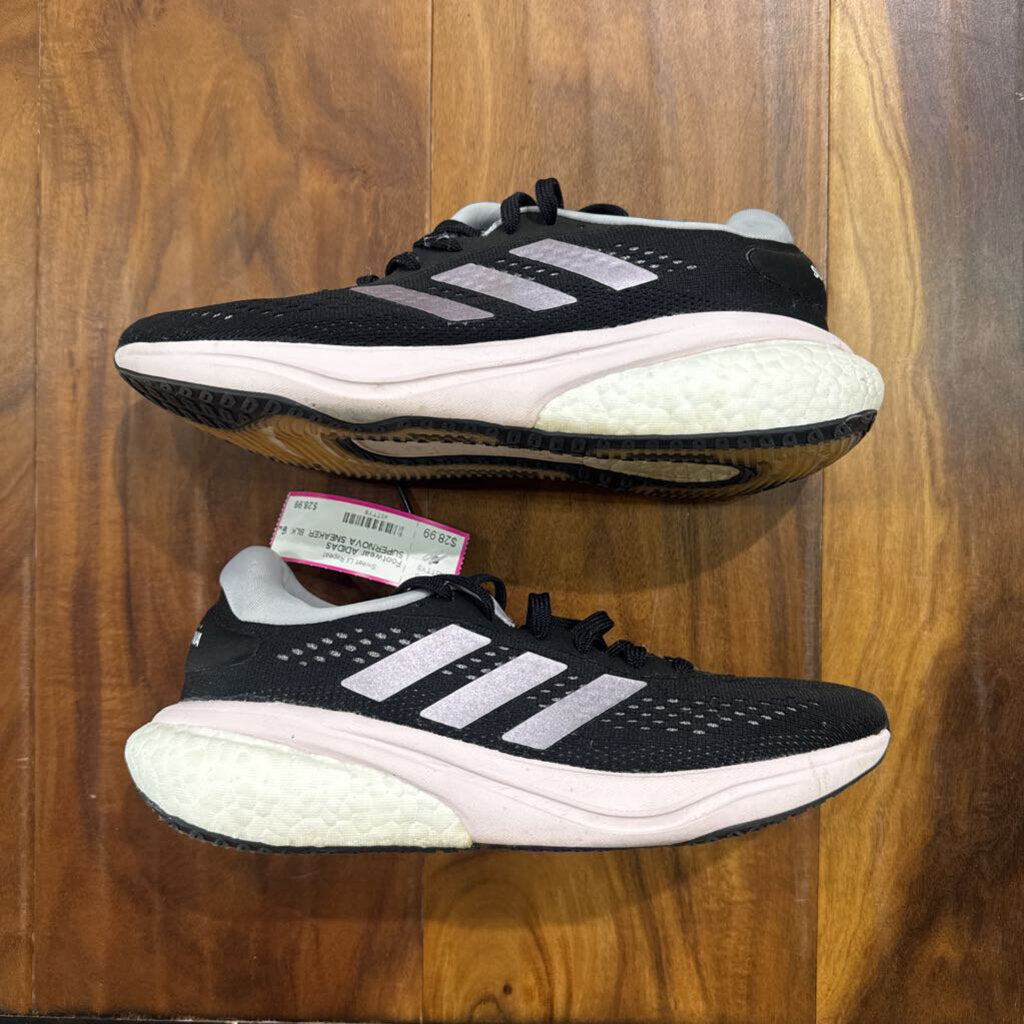ADIDAS,ADIDAS SUPERNOVA SNEAKER ,BLK PINK ,8