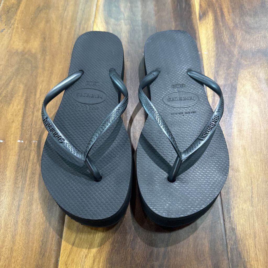 HAVAIANAS,NEW FLIP FLOP ,BLK,39-40