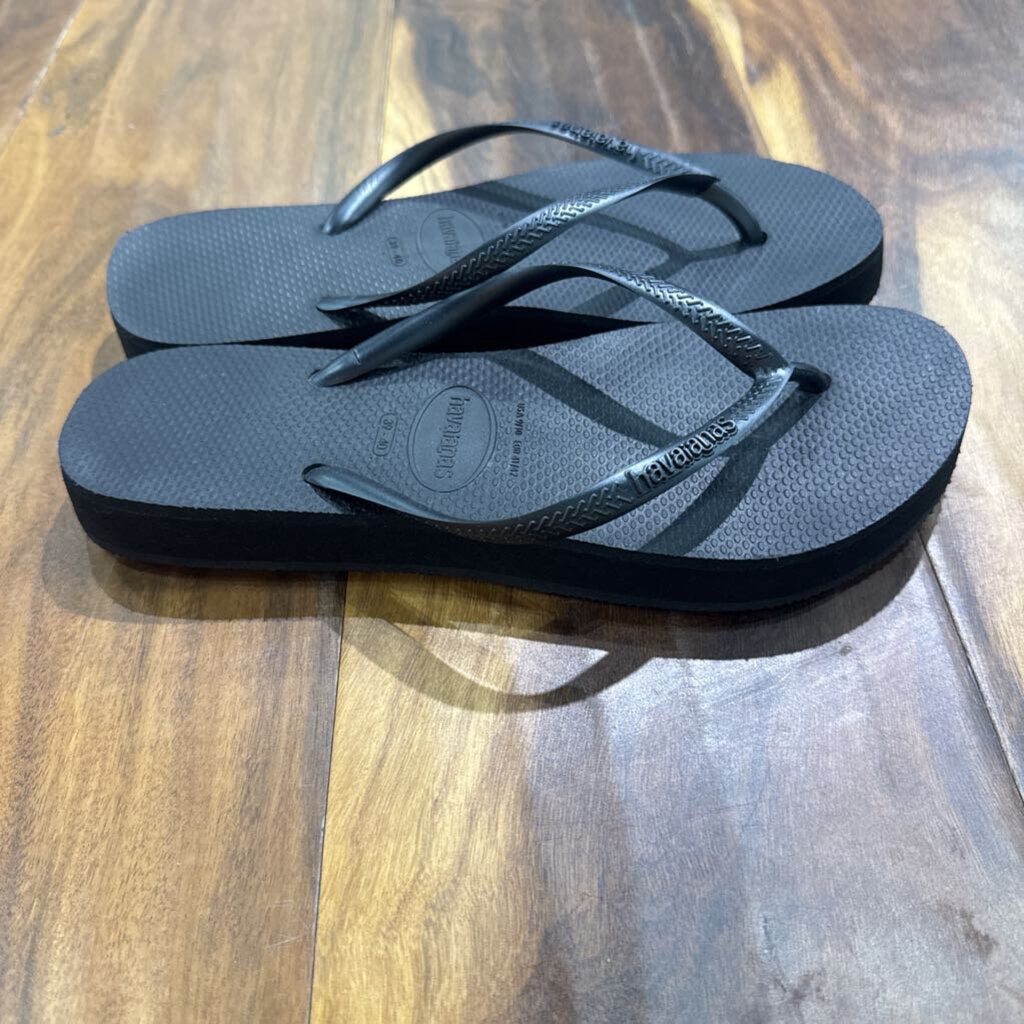 HAVAIANAS,NEW FLIP FLOP ,BLK,39-40