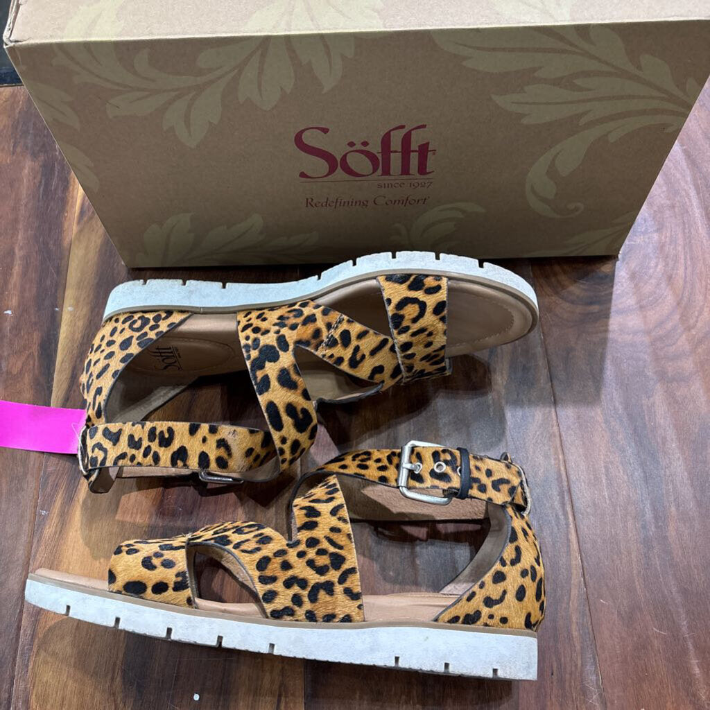 SOFFT,LEOPARD SANDAL ,LEOPARD,9.5