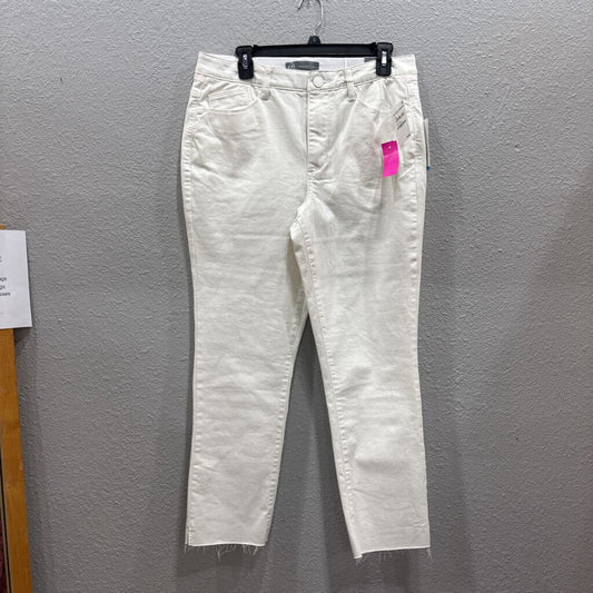 WIT & WISDOM,NWT ANKLE STRAIGHT PANT ,WHITE ,12