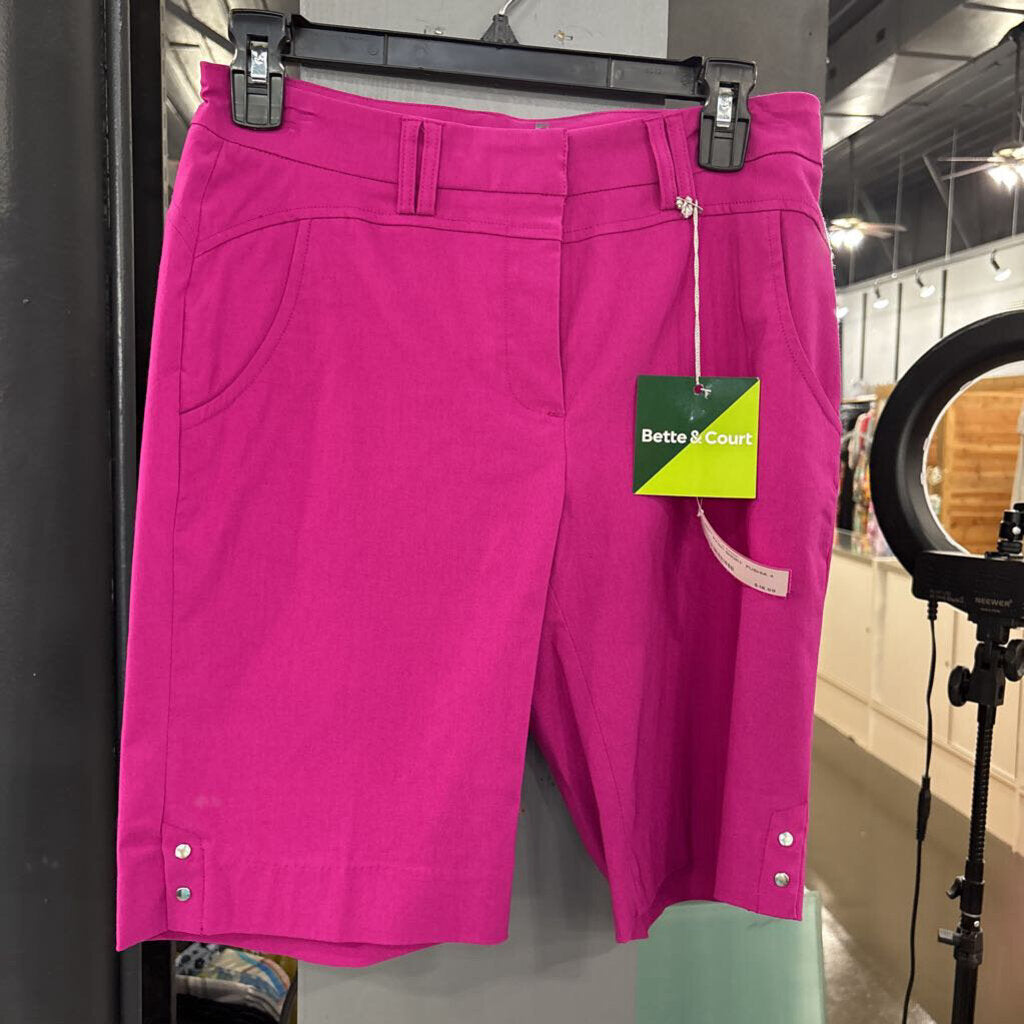 BETTE&COURT,NWT BASIC SHORT ,FUSHIA,4