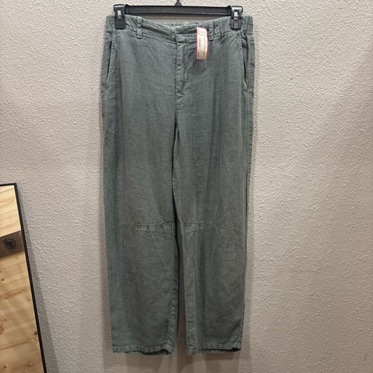 VELVET,LINEN FLOWY PANT ,BLUE ,M