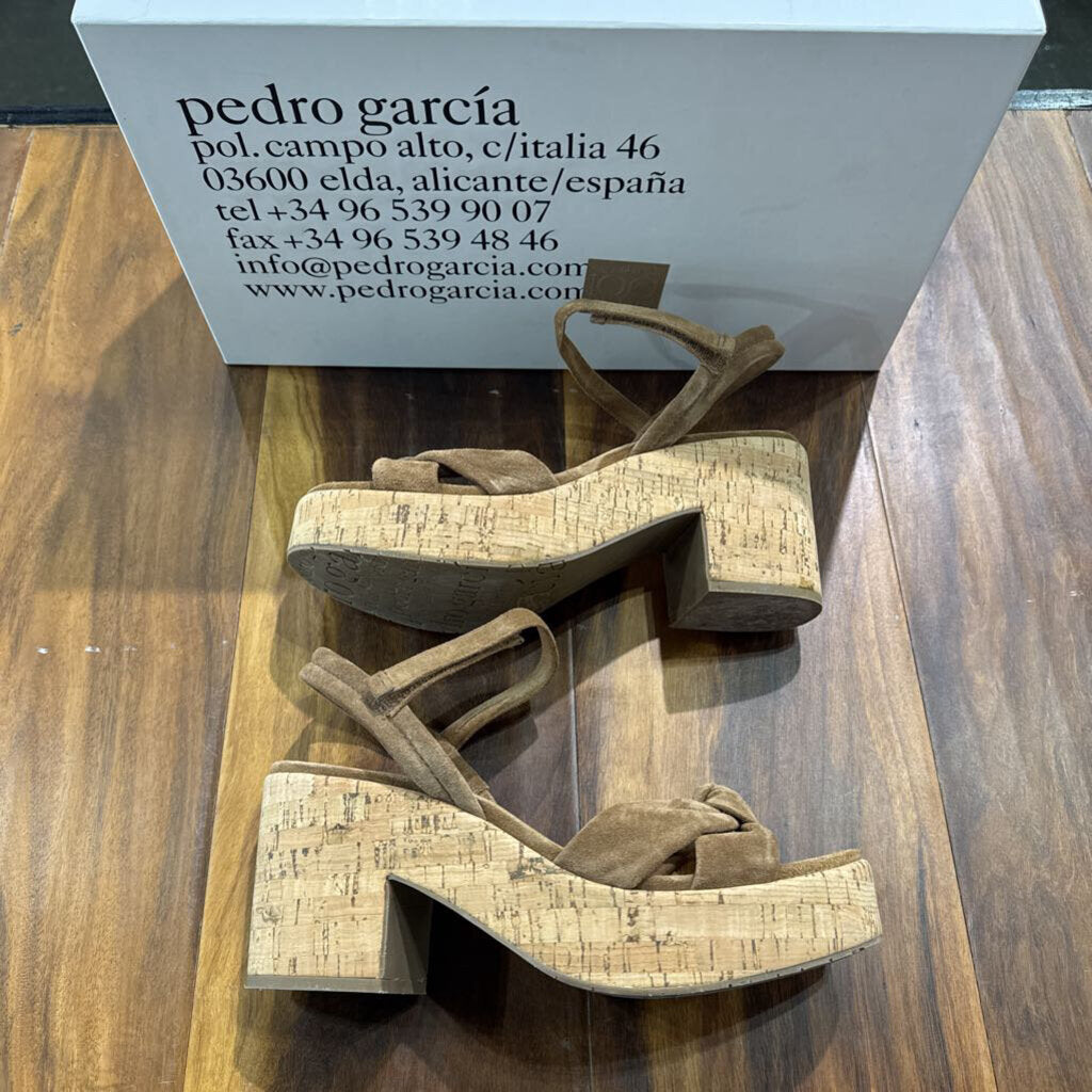 GARCIA,CORKHEEL RETAIL $575,TAN BRN ,39