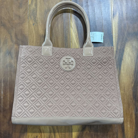 TORY BURCH,TB CLOTH TOTE HANDBAG,TAN