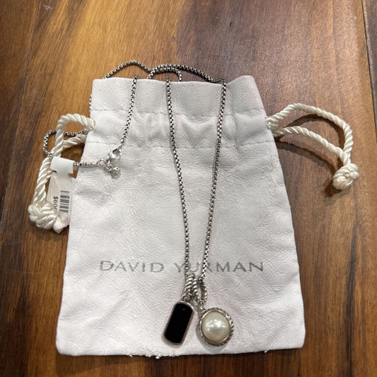 DAVID YURMAN,DY TAG NECKLACE ,SILVER