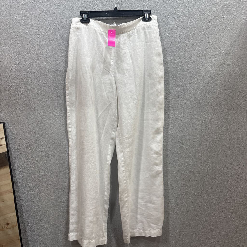 WIDE LEG LINEN PANT ,WHITE,0.5