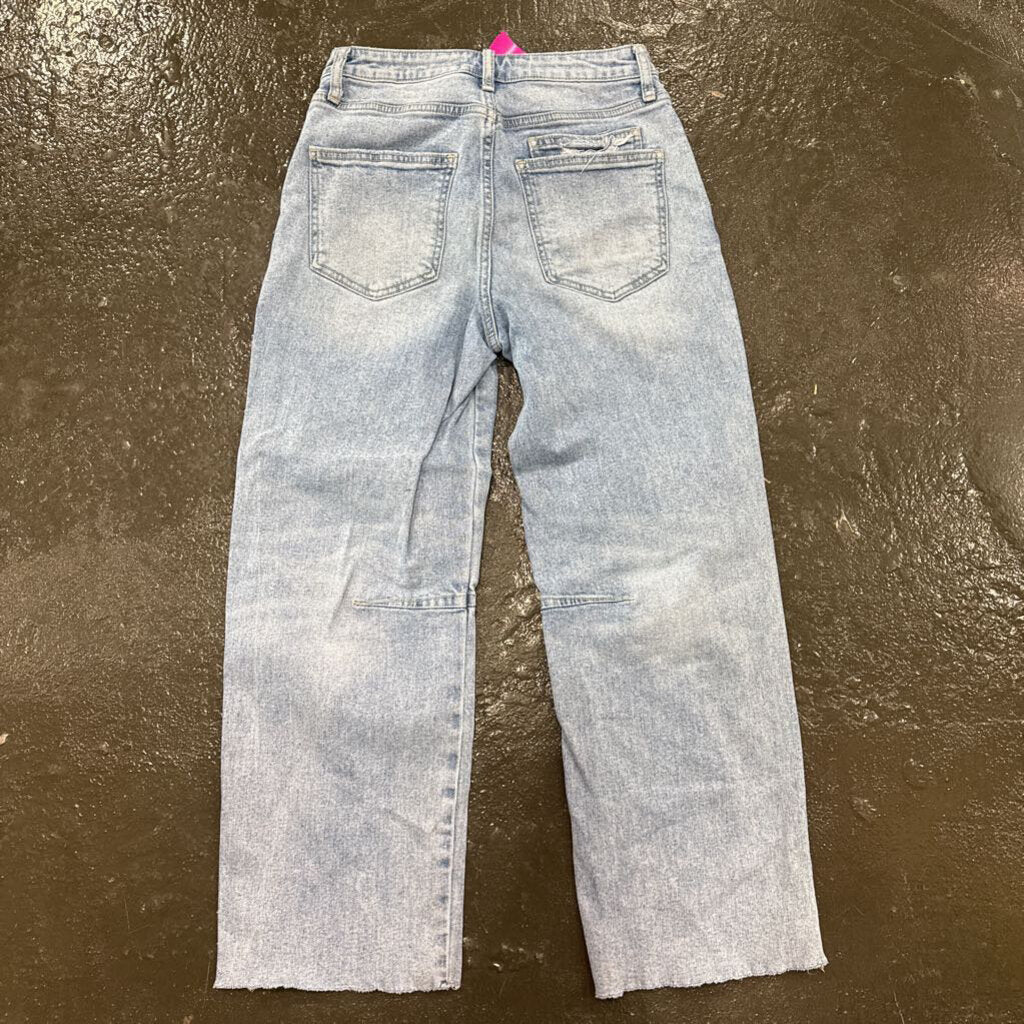 VERVET,DENIM ANKLE BARREL ,BLUE,26