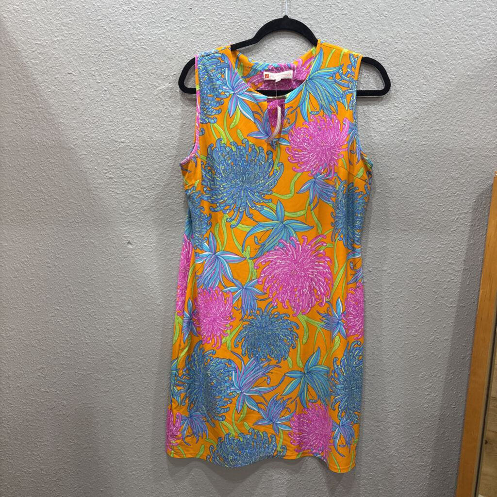 JUDE CONNALLY,PATTERNED DRESS RETAIL 228,MULTI ,L
