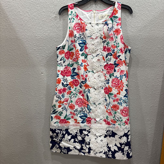 ELIZA J,FLORAL DRESS ,WHT MULTI ,16