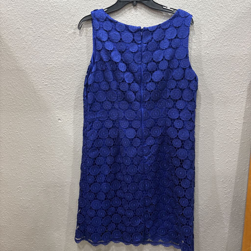 ELIZA J,TEXTURED DRESS ,BLUE ,16
