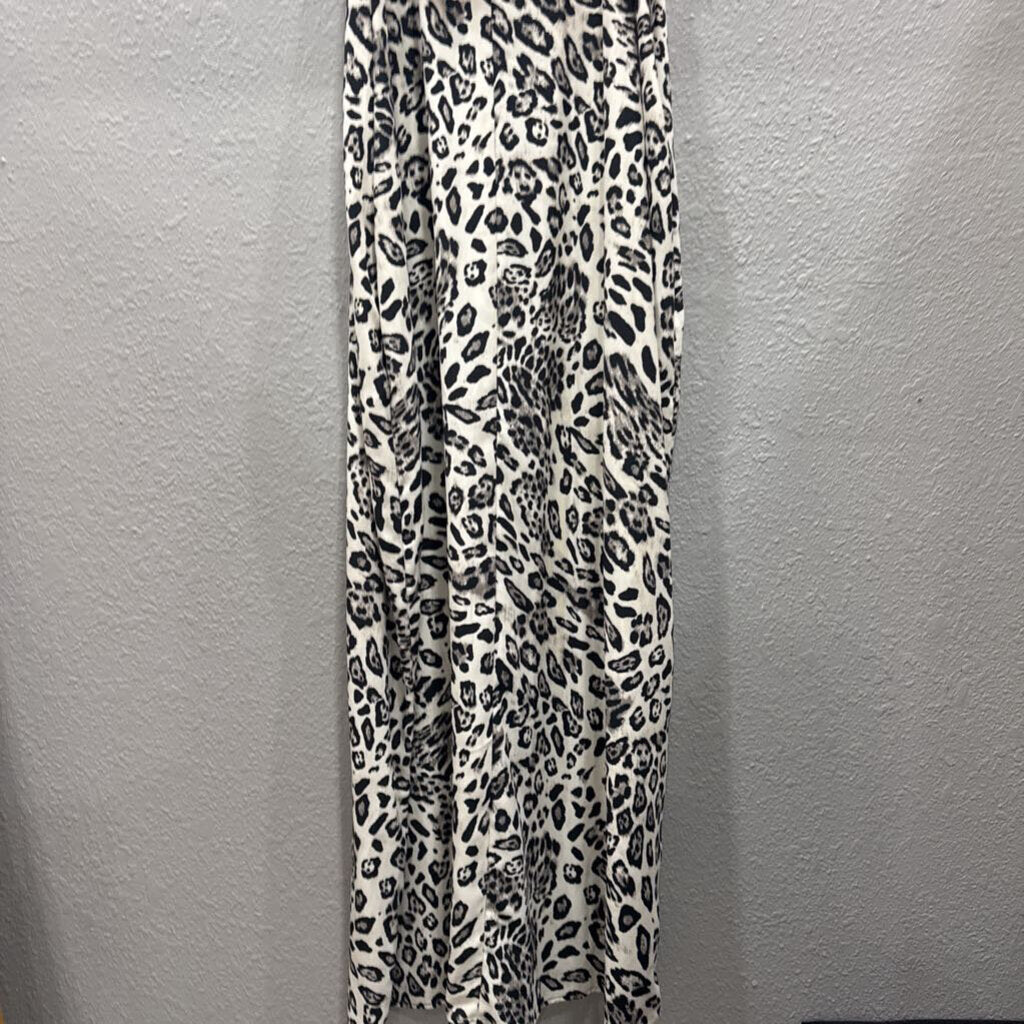 JODIFL,NWT LEOARD TANK DRESS,BLK WHT ,M
