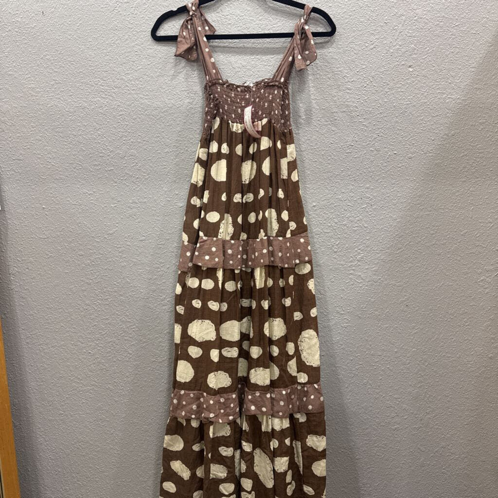 BUCKET LIST,POKADOT DRESS ,BRN WHT ,M