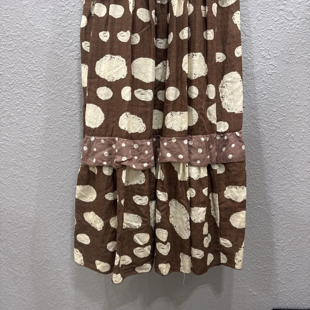 BUCKET LIST,POKADOT DRESS ,BRN WHT ,M