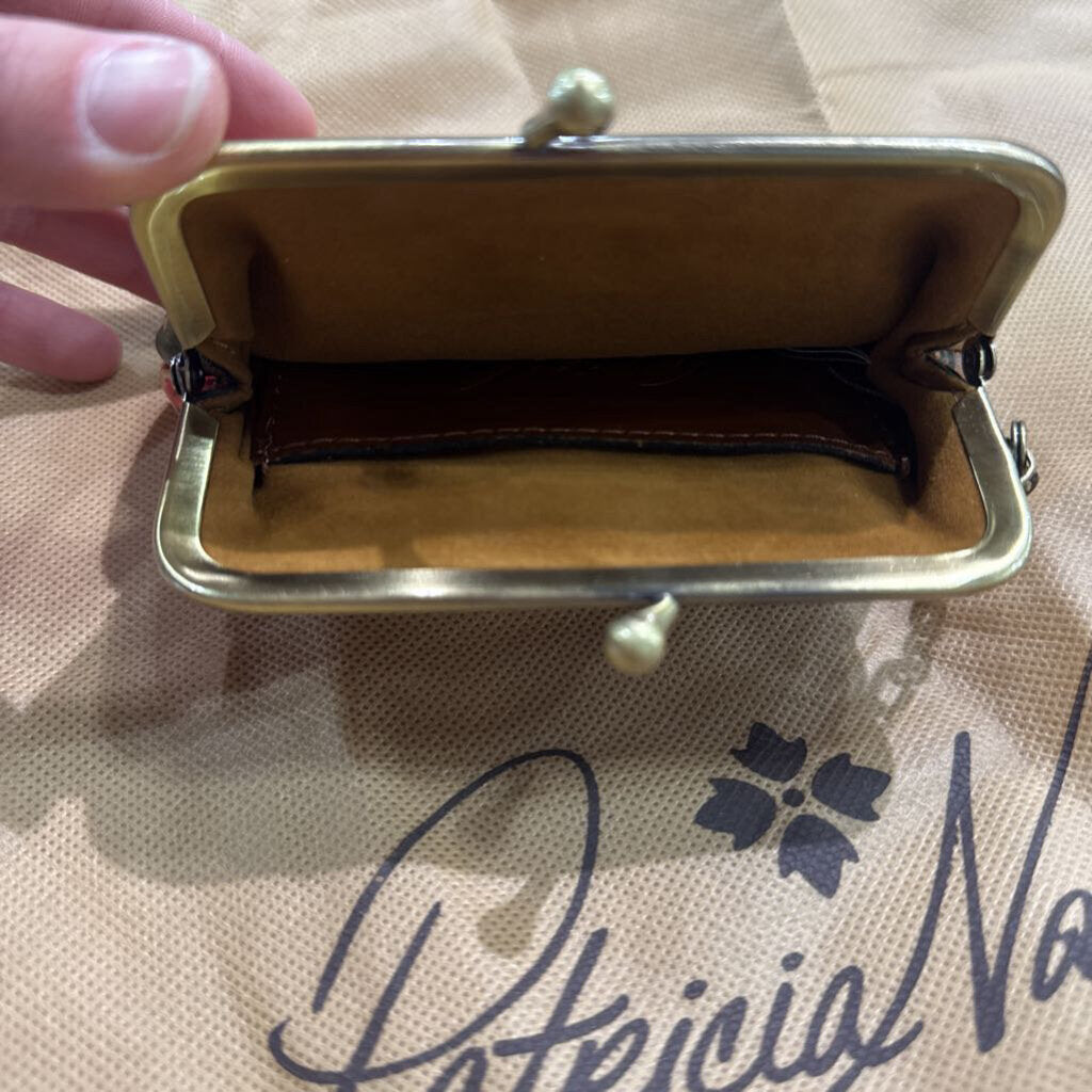 PATRICIA NASH,PNASH FLORAL COIN WALLET ,brown