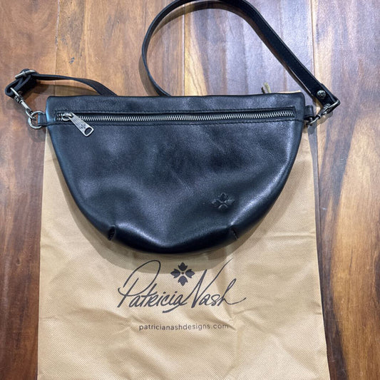 PATRICIA NASH,PNASH LEATHER BELT BAG ,BLK
