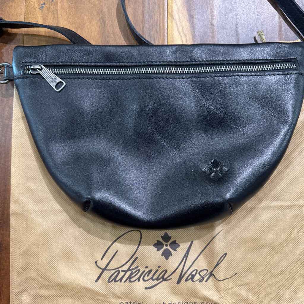 PATRICIA NASH,PNASH LEATHER BELT BAG ,BLK