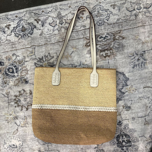 BRIGHTON,BRIGHTON WICKER SHOULDER BAG ,tan