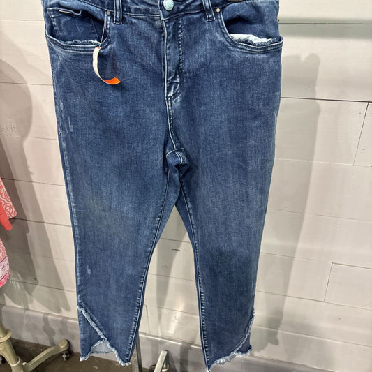 FDJ,DENIM ANKLE PANT ,BLUE ,14