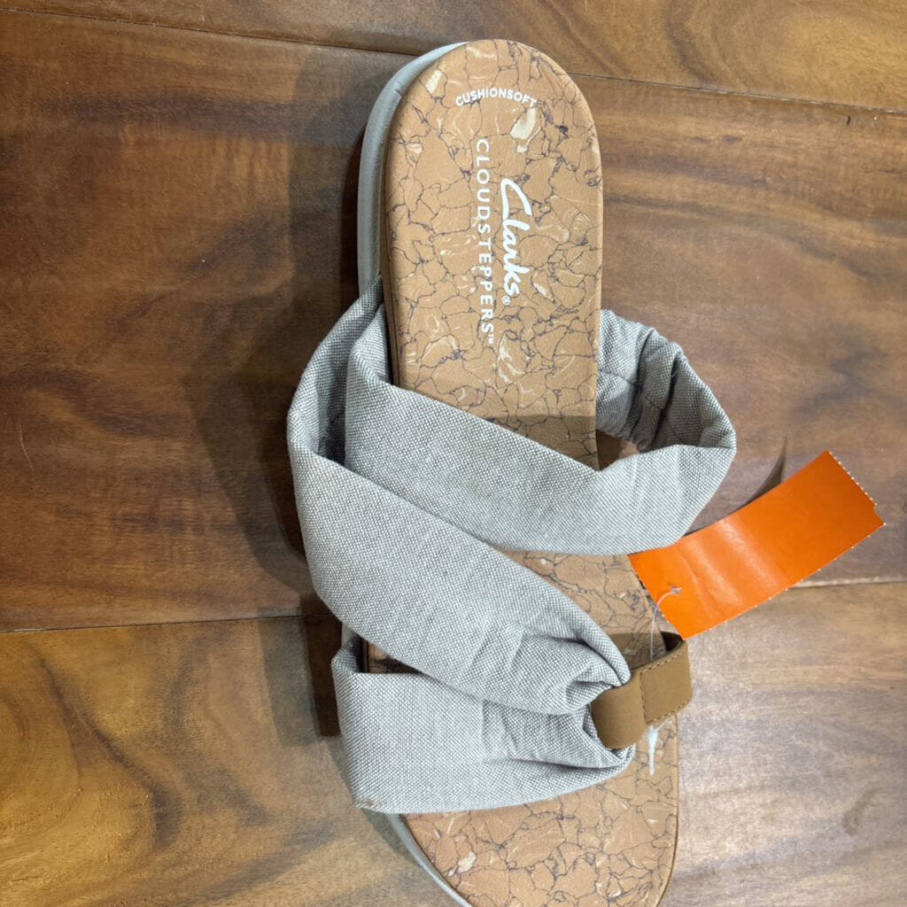 STRAP SANDAL,TAN,8