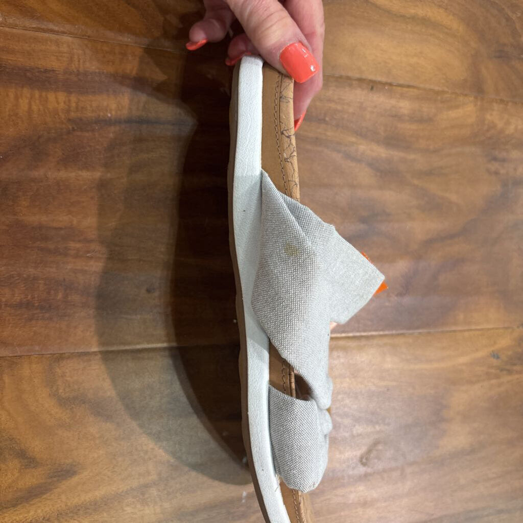 STRAP SANDAL,TAN,8