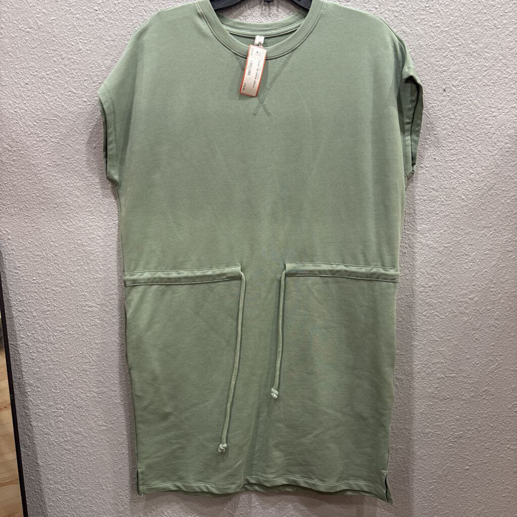 WISHLIST,BASIC TEE DRESS,GRN,M