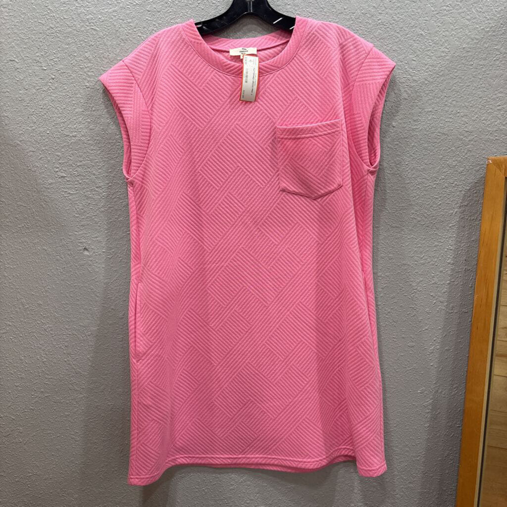 ENTRO,PATTERNED DRESS,PINK,S