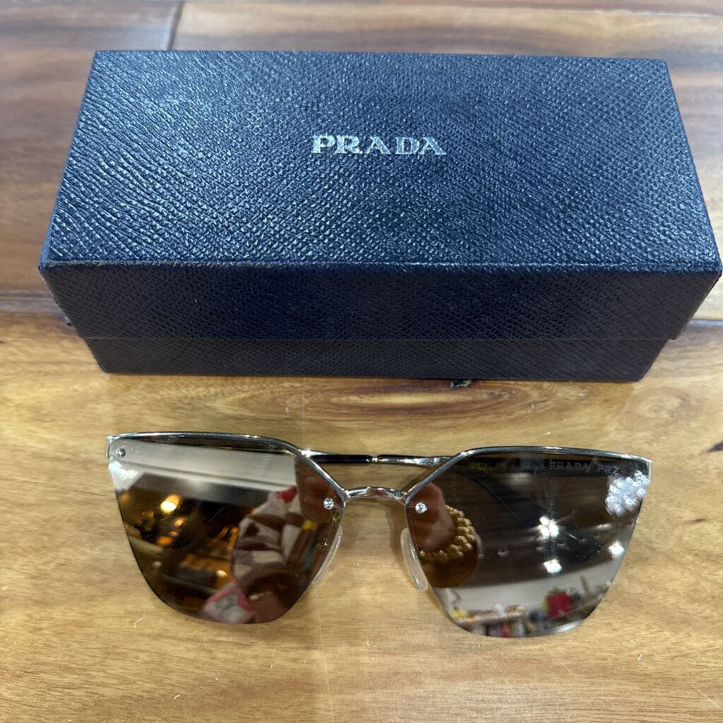 AUTHENTIC PRADA SUNGLASSES ,GOLD