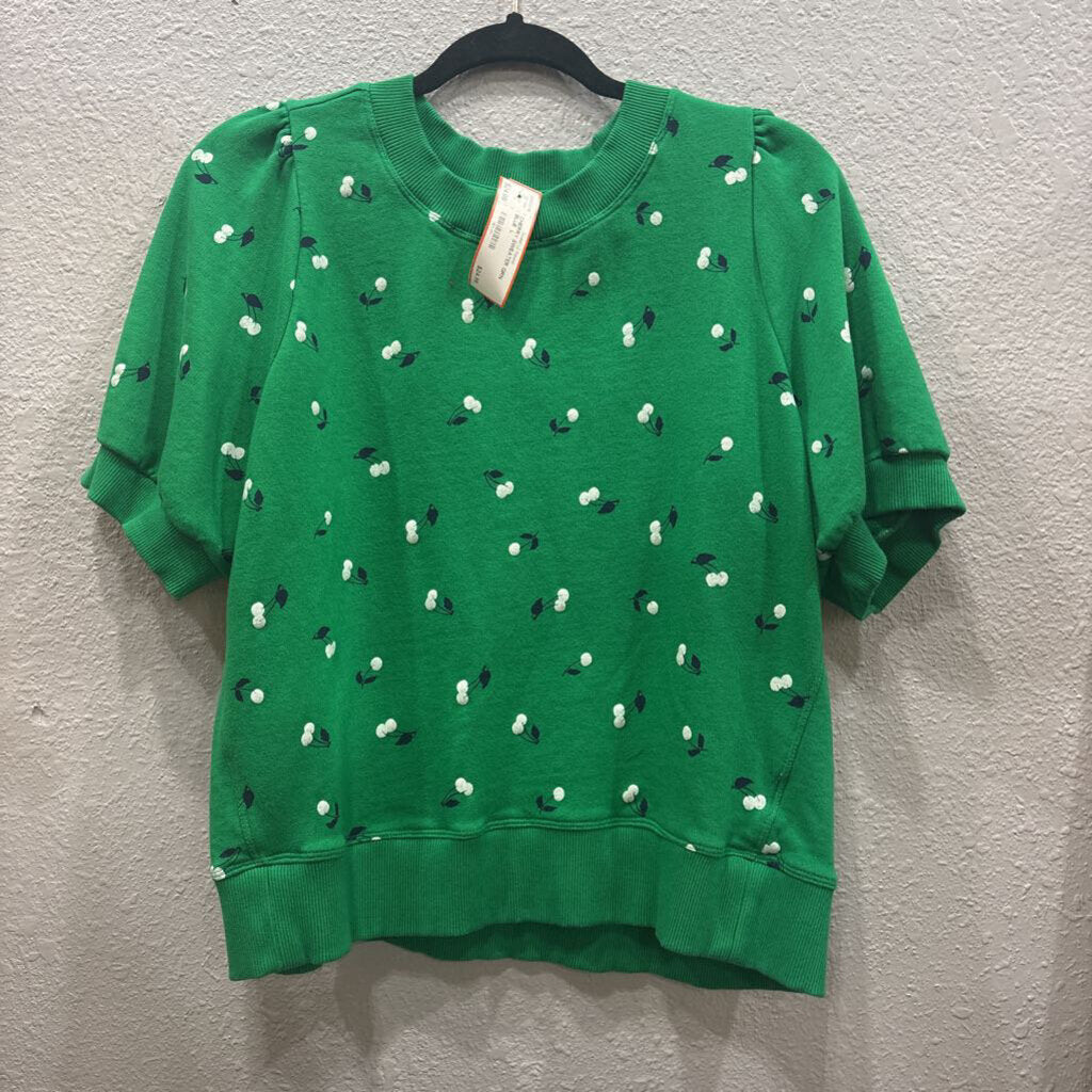 MAEVE (ANTHRO),CHERRY SWEATER,GRN BLUE ,L