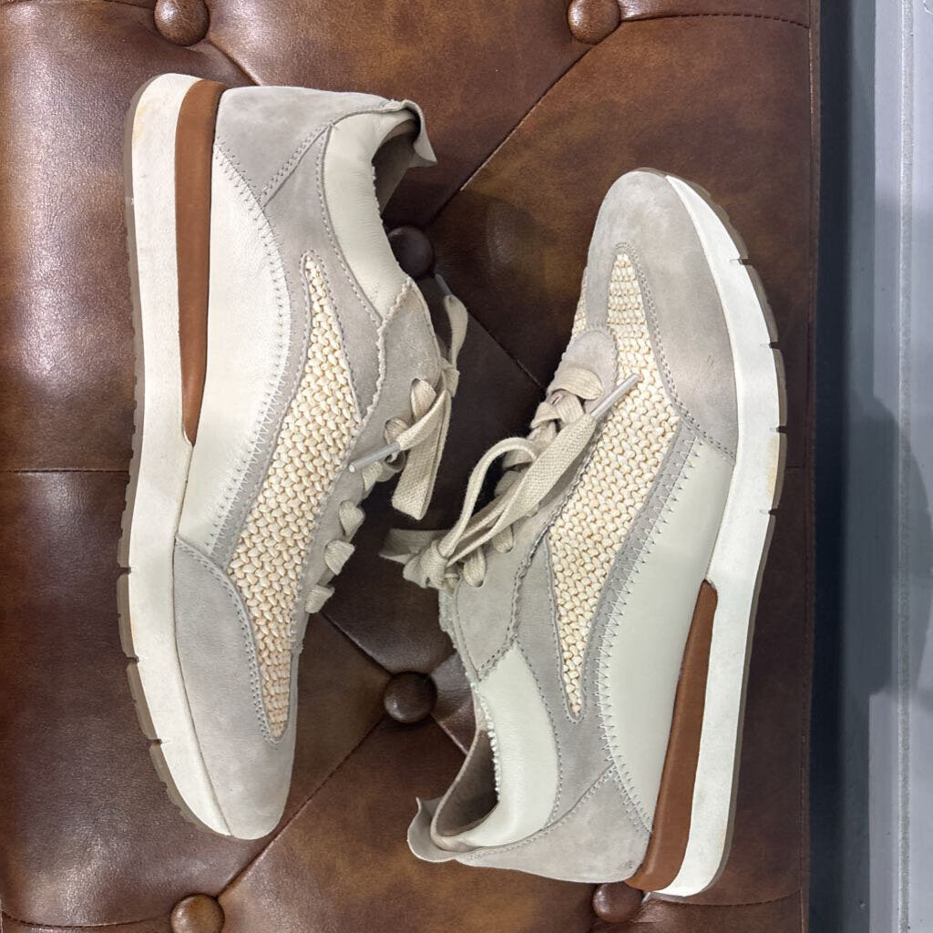 GENTLE SOULS,TRENDY SNEAKER ,WHT TAN ,8.5