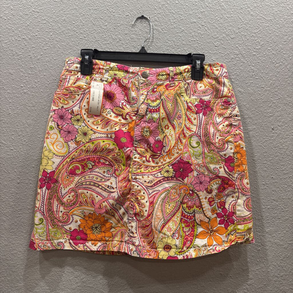 CROFT BARROW,PATTERNED SKORT ,MULTI