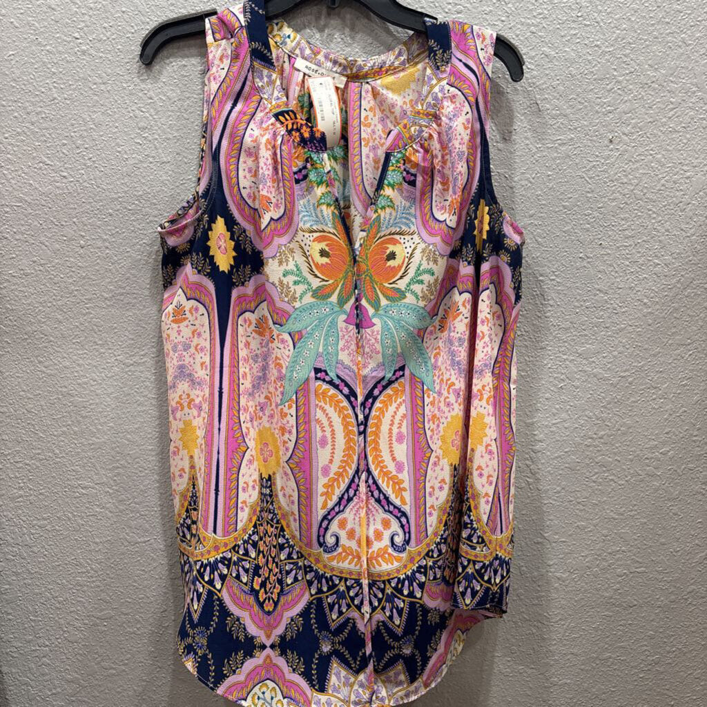 ROSE & OLIVE,FLORAL TOP , MULTI,1X