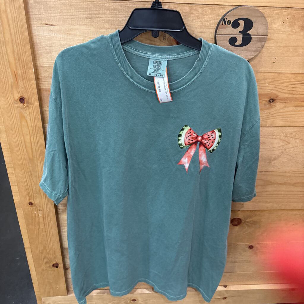 COMFORT COLORS,WATERMELON TOP ,GRN,XL