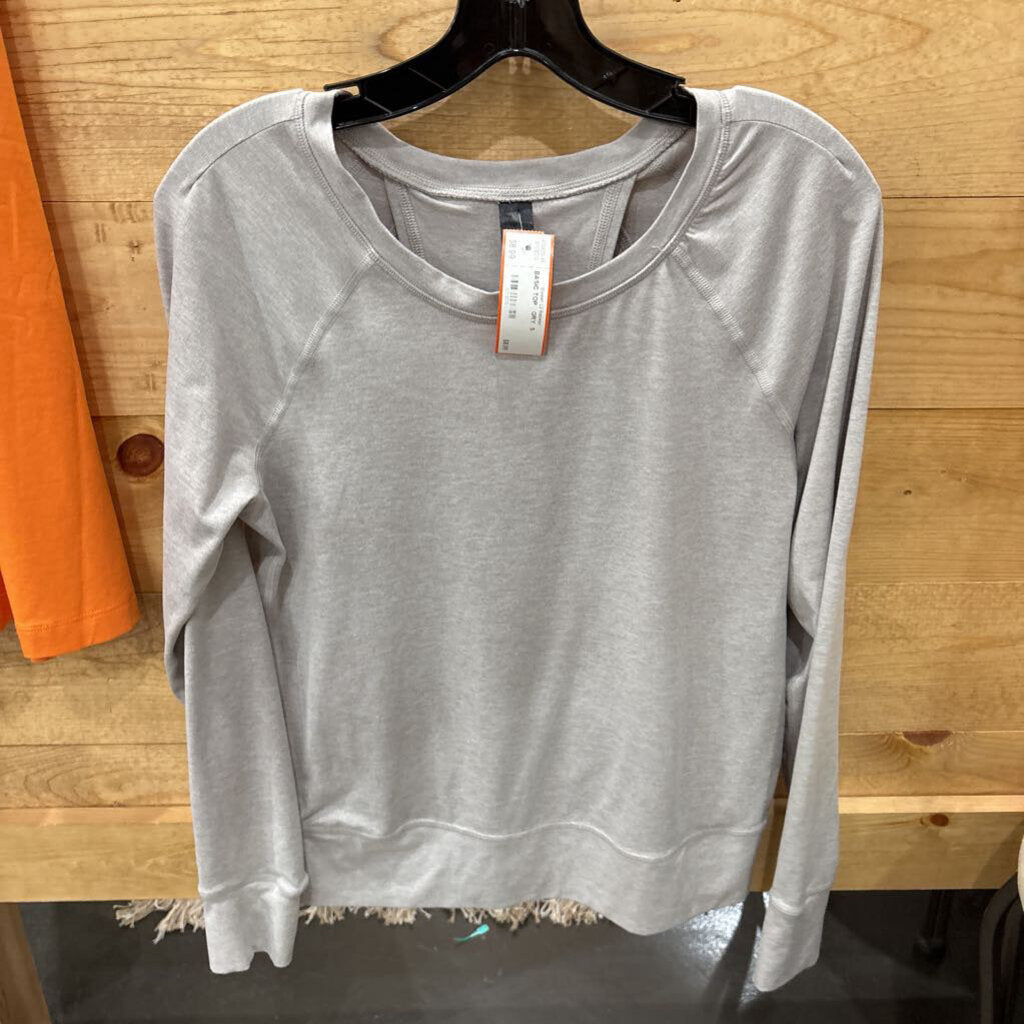 YOGALICIOUS,BASIC TOP ,GRY ,S