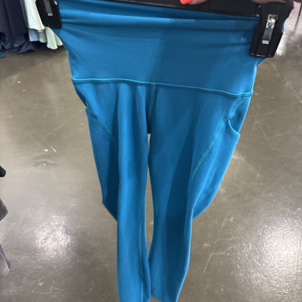 LULULEMON,LULU ACTIVE LEGGING ,AQUA ,0