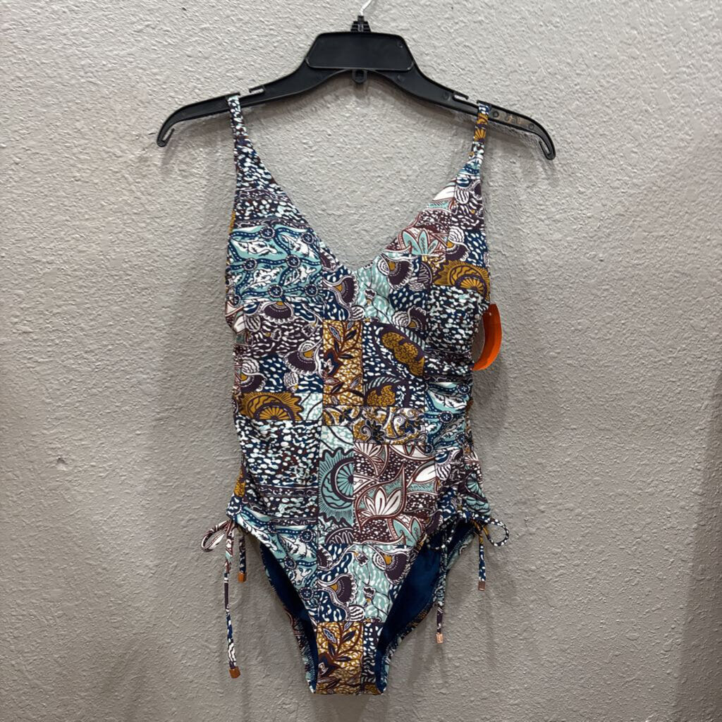 NWT ONEPIECE SWIMSUIT ,BLUE ,XS