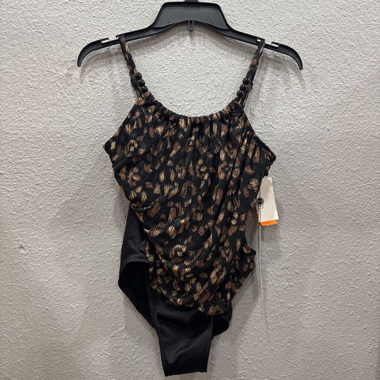 NWT ONEPIECE SWIMSUIT ,LEOPARD ,10