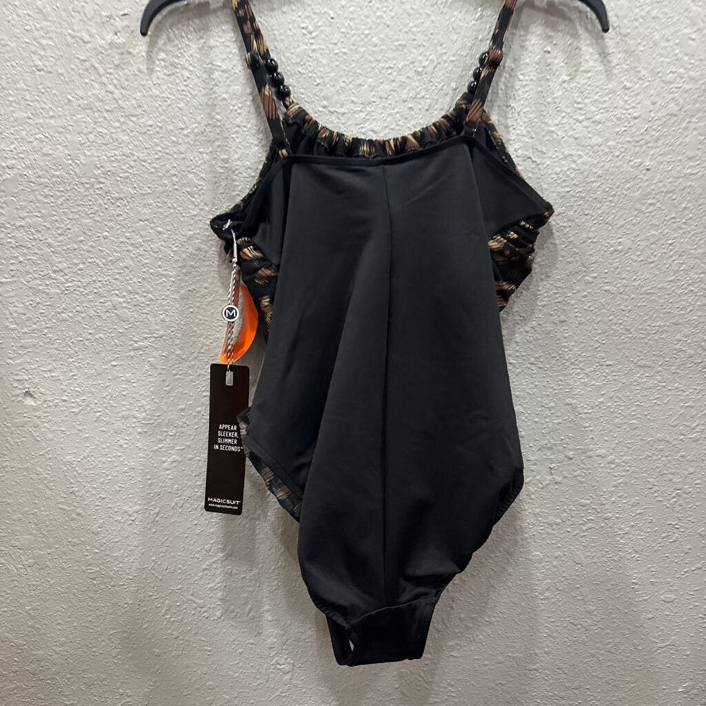 NWT ONEPIECE SWIMSUIT ,LEOPARD ,10